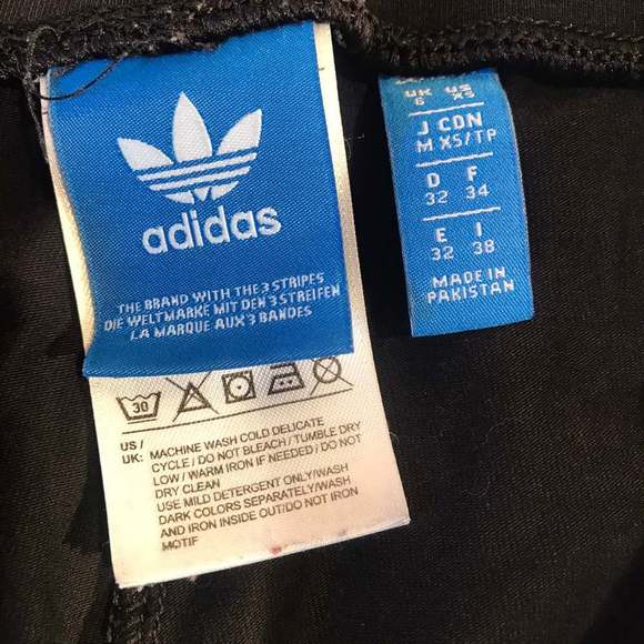Adidas Three Stripe Cotton Leggings XS - Picture 10 of 10